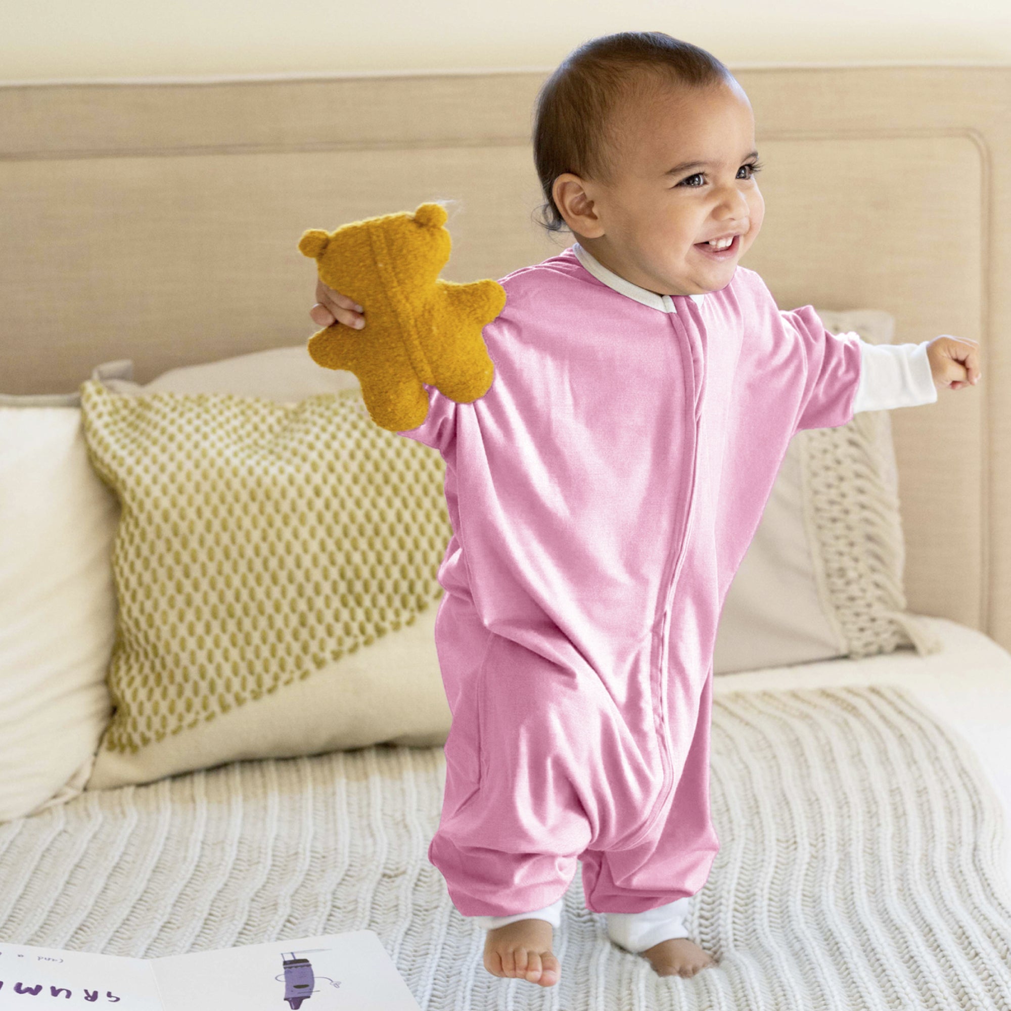 Classic Rose Pink Flying Squirrel Pajama