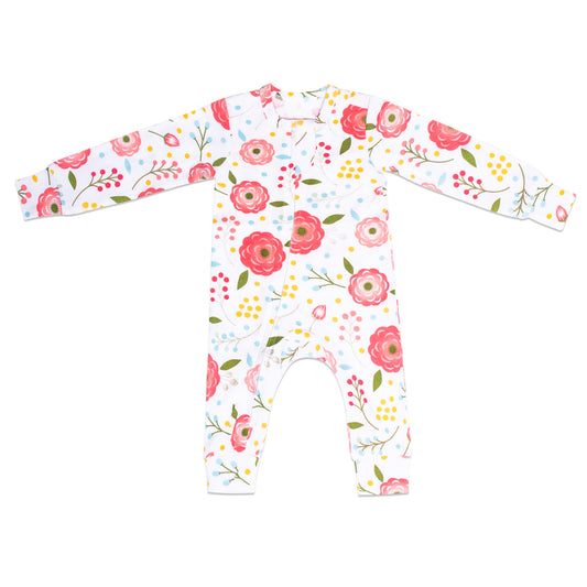 Pink Poppy One-Piece Pajama