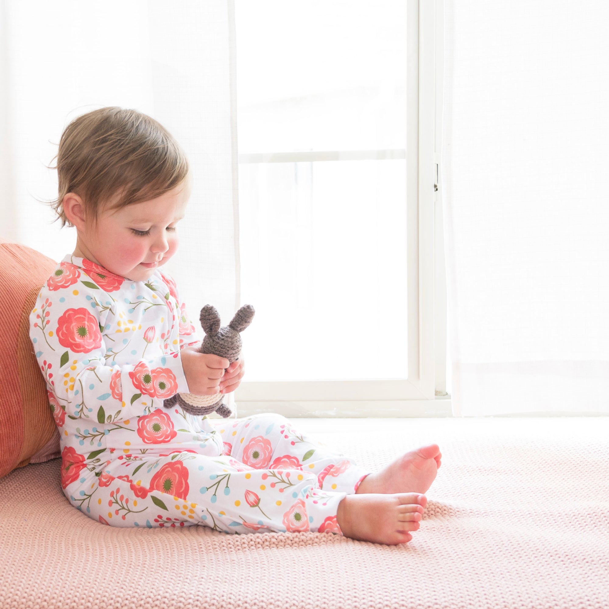 Pink Poppy One-Piece Pajama