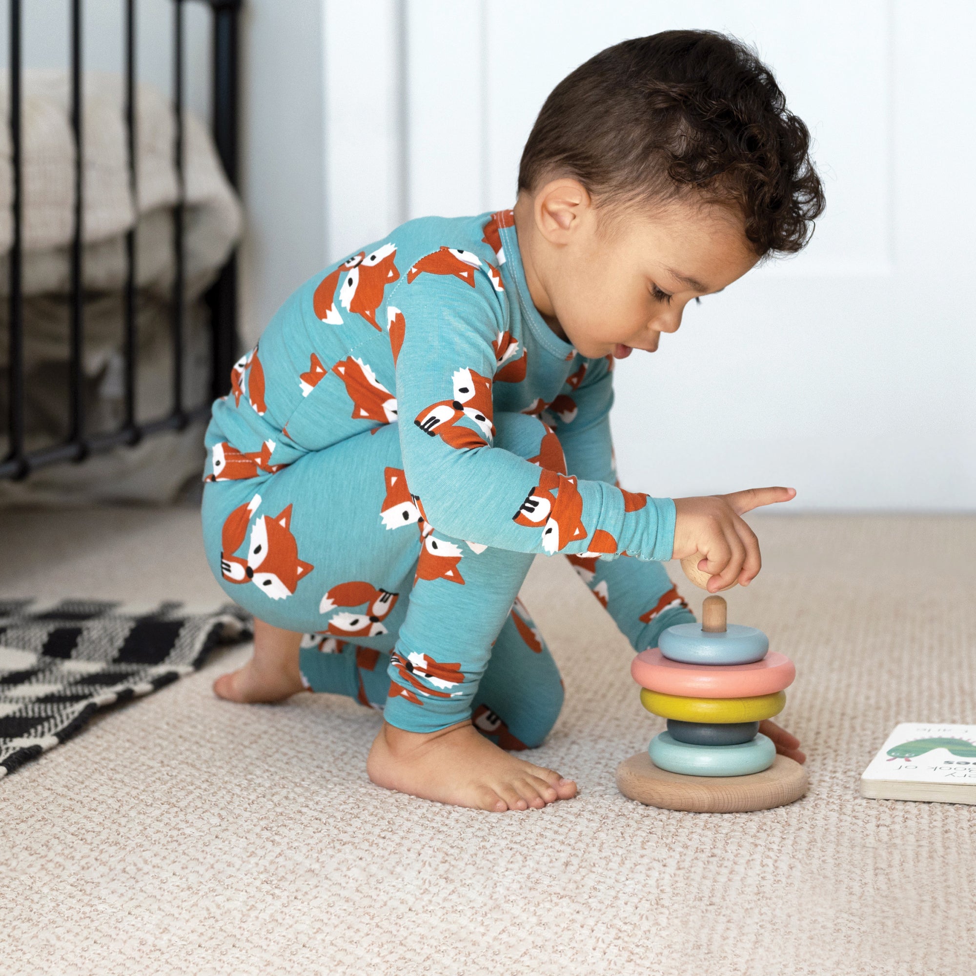 Friendly Fox Two-Piece Pajama Set