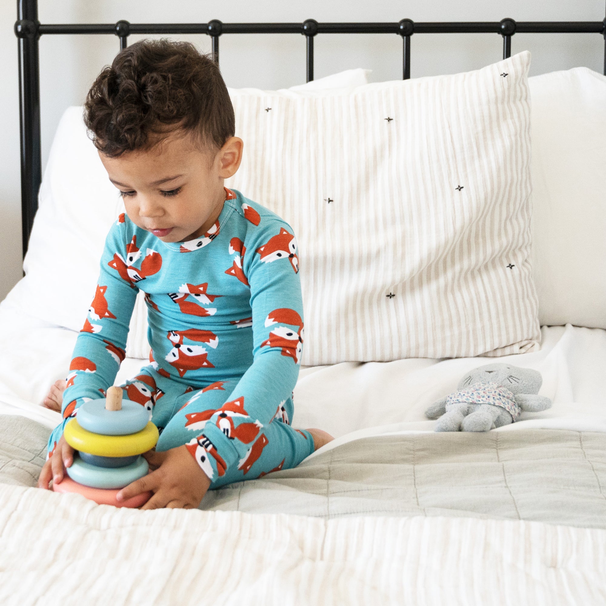 Friendly Fox Two-Piece Pajama Set