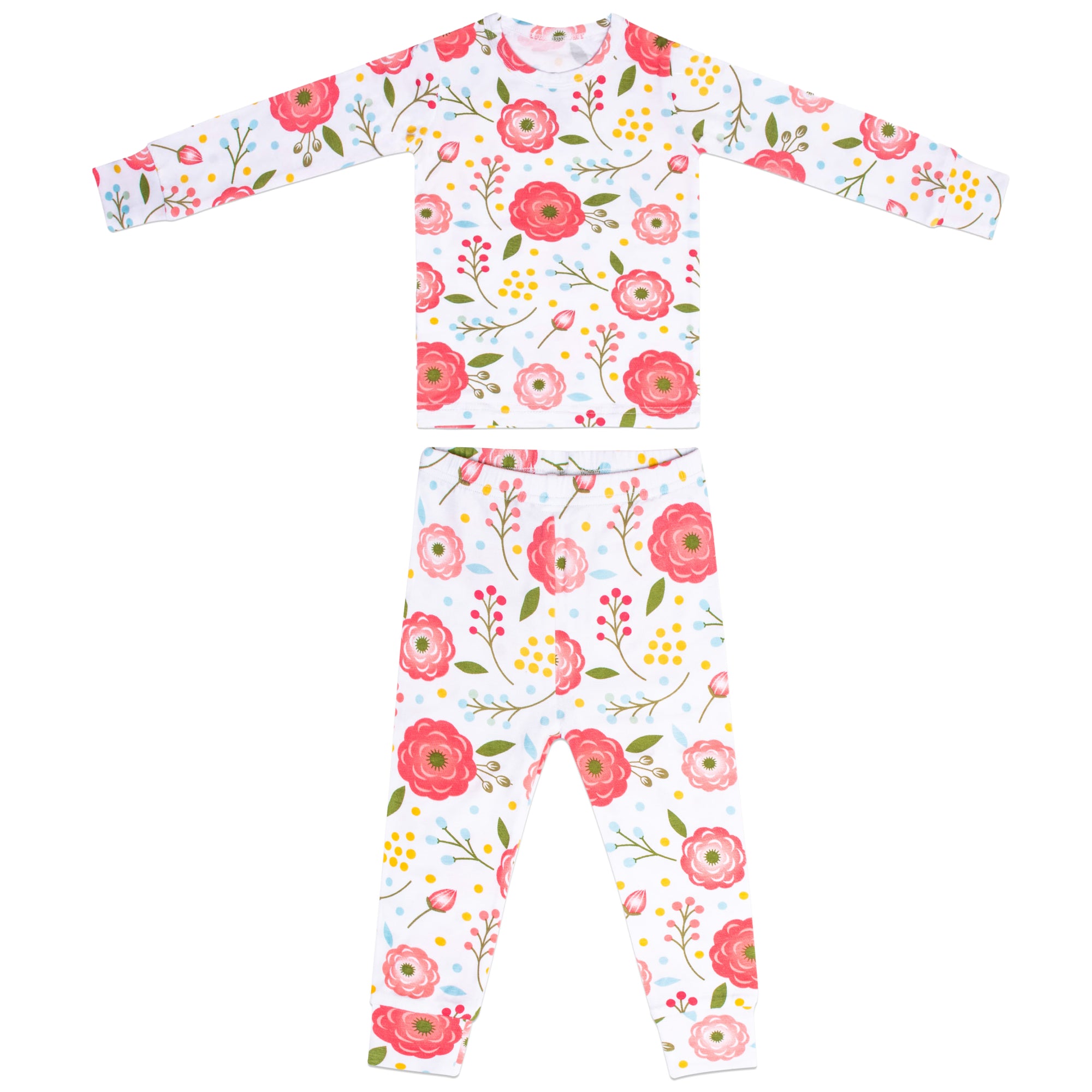 Pink Poppy Two-Piece Pajama Set
