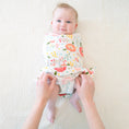 Load image into Gallery viewer, Sleeping Baby Zippy Swaddle safe sleep cotton swaddle Pink Poppy