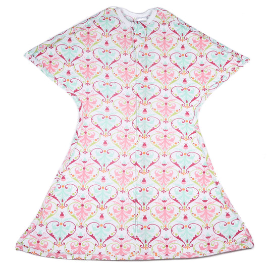 Pink Floral Zipadee-Zip Swaddle Transition - Lightweight