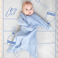 Load image into Gallery viewer, Baseline Blue Heather Zipadee-Zip Swaddle Transition (Bundle of 2)