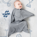 Load image into Gallery viewer, Hall of Fame Grey Heather Zipadee-Zip Swaddle Transition (Bundle of 2)