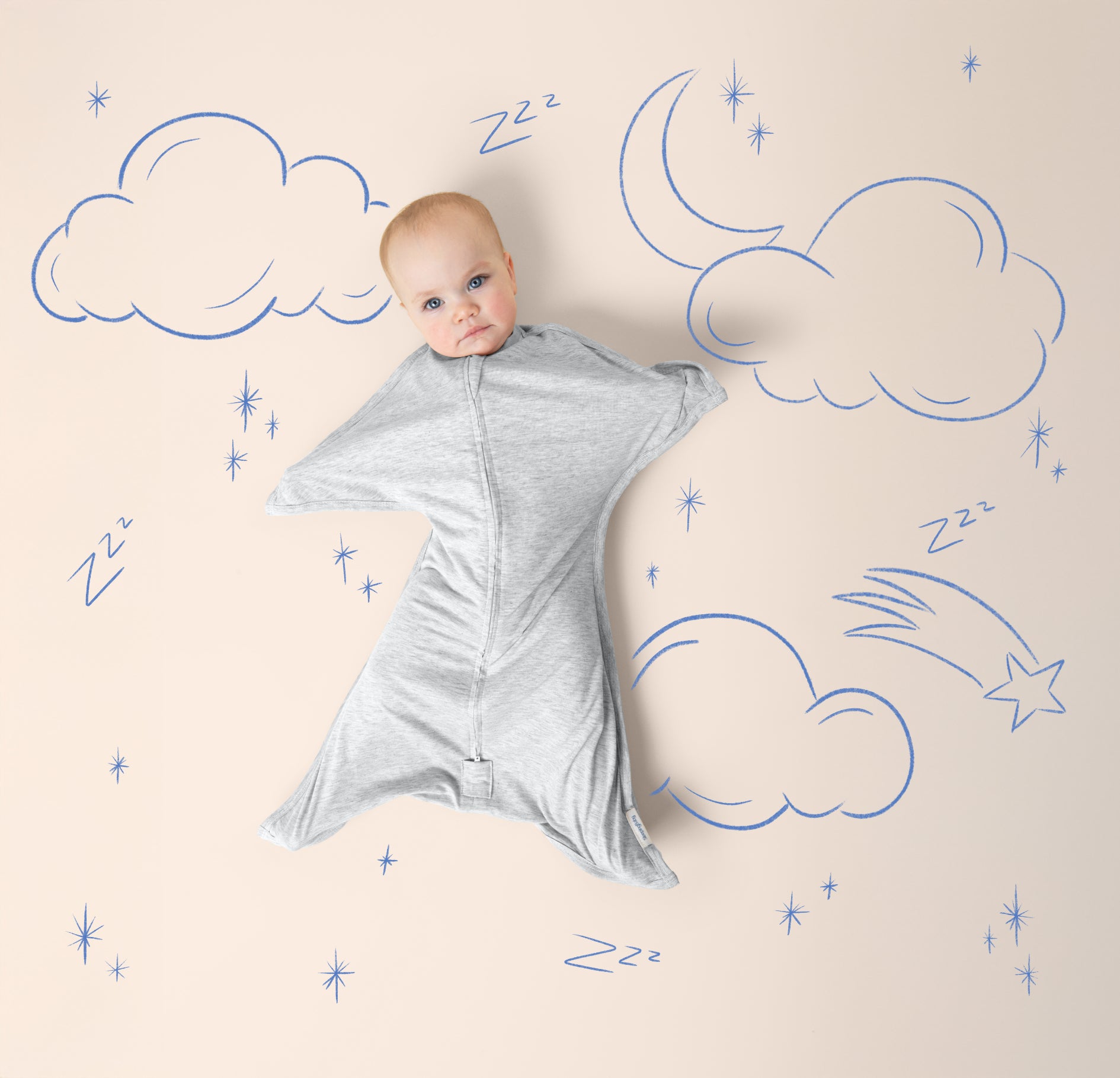 Recharge Silver Heather Zipadee-Zip Swaddle Transition (Bundle of 2)