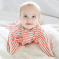 Load image into Gallery viewer, Cream & Red Stripes Zipadee-Zip Swaddle Transition (Sale)
