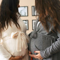Load image into Gallery viewer, Little Giraffe Dolce™ Ultra-Soft Cream Hooded Robe - Charcoal - Blooming Baby