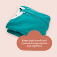 Load image into Gallery viewer, Classic Teal Zipadee-Zip Swaddle Transition - Sleeping Baby