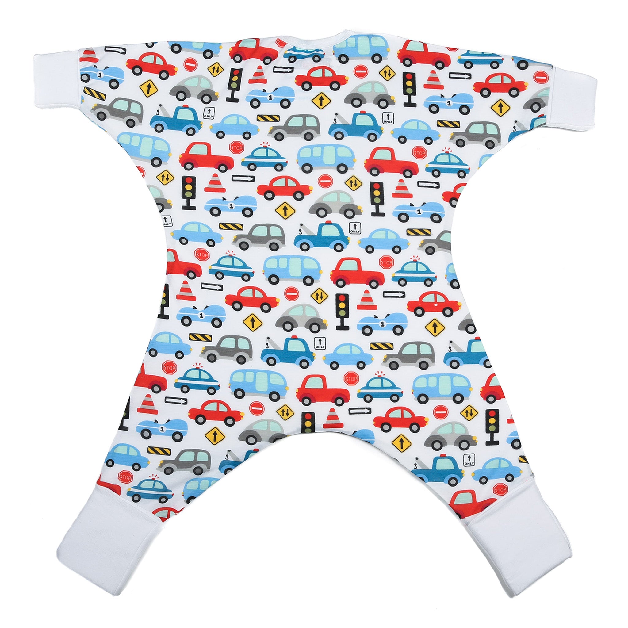 Sleeping Baby Flying Squirrel cozy baby pajama bodysuit Busy Town Lightweight