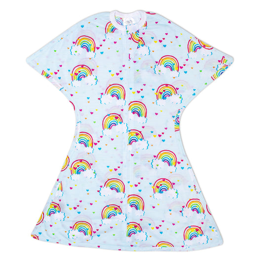 Sleeping Baby Zipadee Zip Swaddle Transition Baby Sleepsuit Rainbows