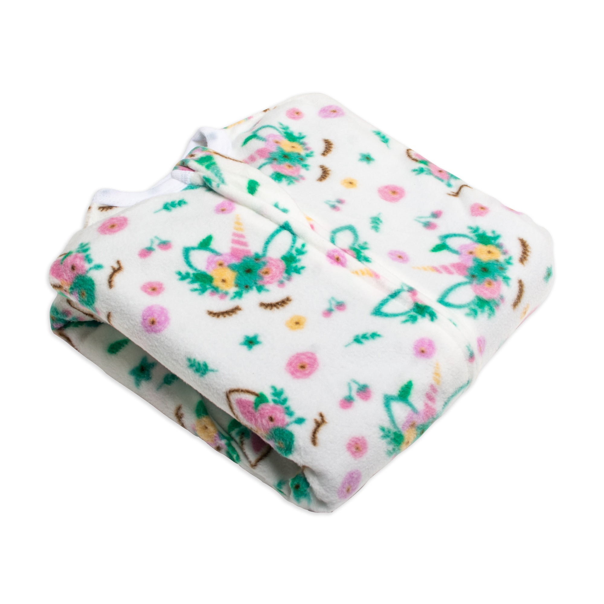 Sleeping Baby Zipadee Zip Swaddle Transition Baby Sleepsuit Unicorns Fleece