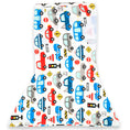 Load image into Gallery viewer, Sleeping Baby Zippy Swaddle safe sleep cotton swaddle Busy Town
