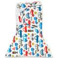 Load image into Gallery viewer, Sleeping Baby Zippy Swaddle safe sleep cotton swaddle Busy Town