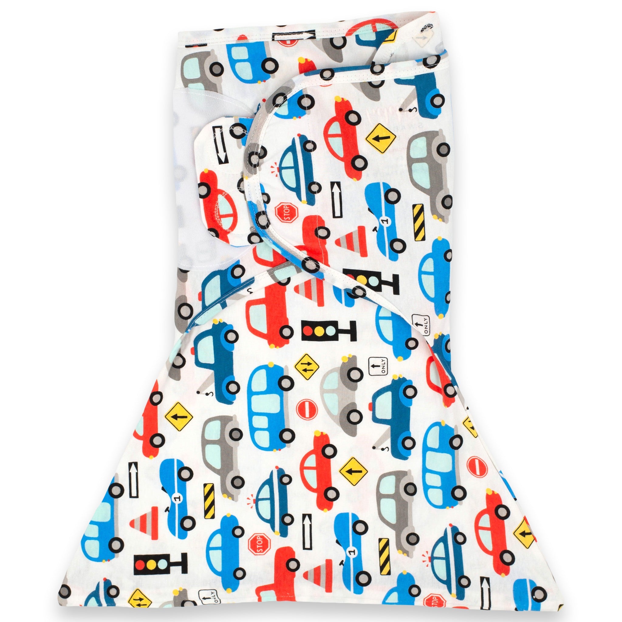 Sleeping Baby Zippy Swaddle safe sleep cotton swaddle Busy Town