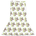 Load image into Gallery viewer, Sleeping Baby Zippy Swaddle safe sleep cotton swaddle Sloth In A Tree