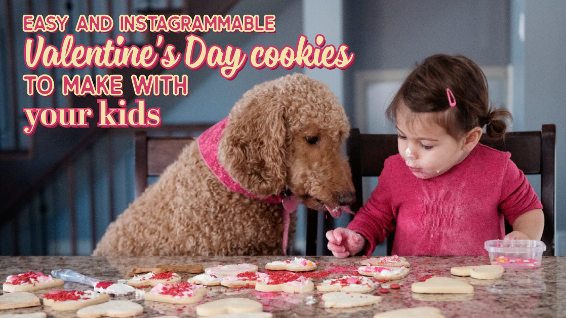 Easy and Instagrammable Valentine's Day cookies to make with your kids.