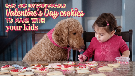 Easy and Instagrammable Valentine's Day cookies to make with your kids.