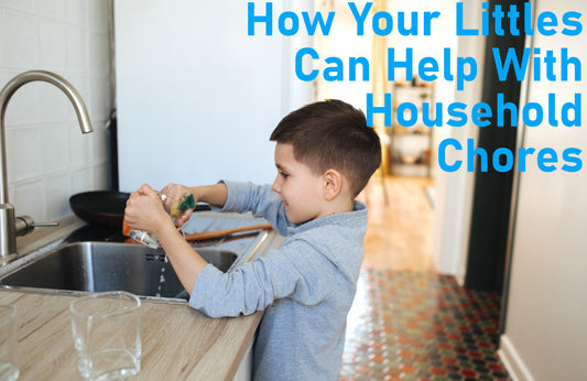 children helping with house chores
