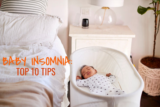 Baby napping after using tips for baby insomnia