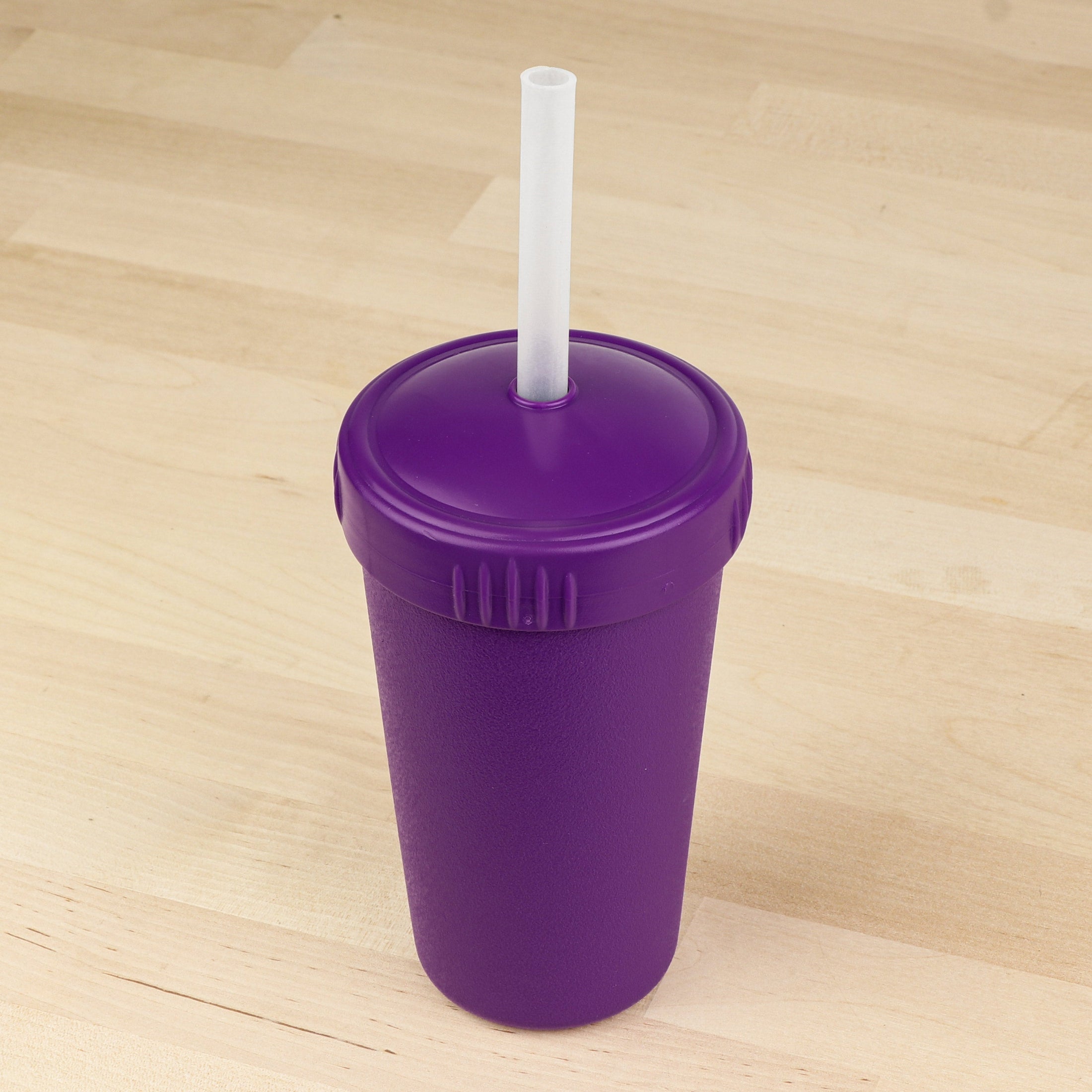 10 oz Straw Cup with No Pull-Out Silicone Straw USA Made from Recycled Materials