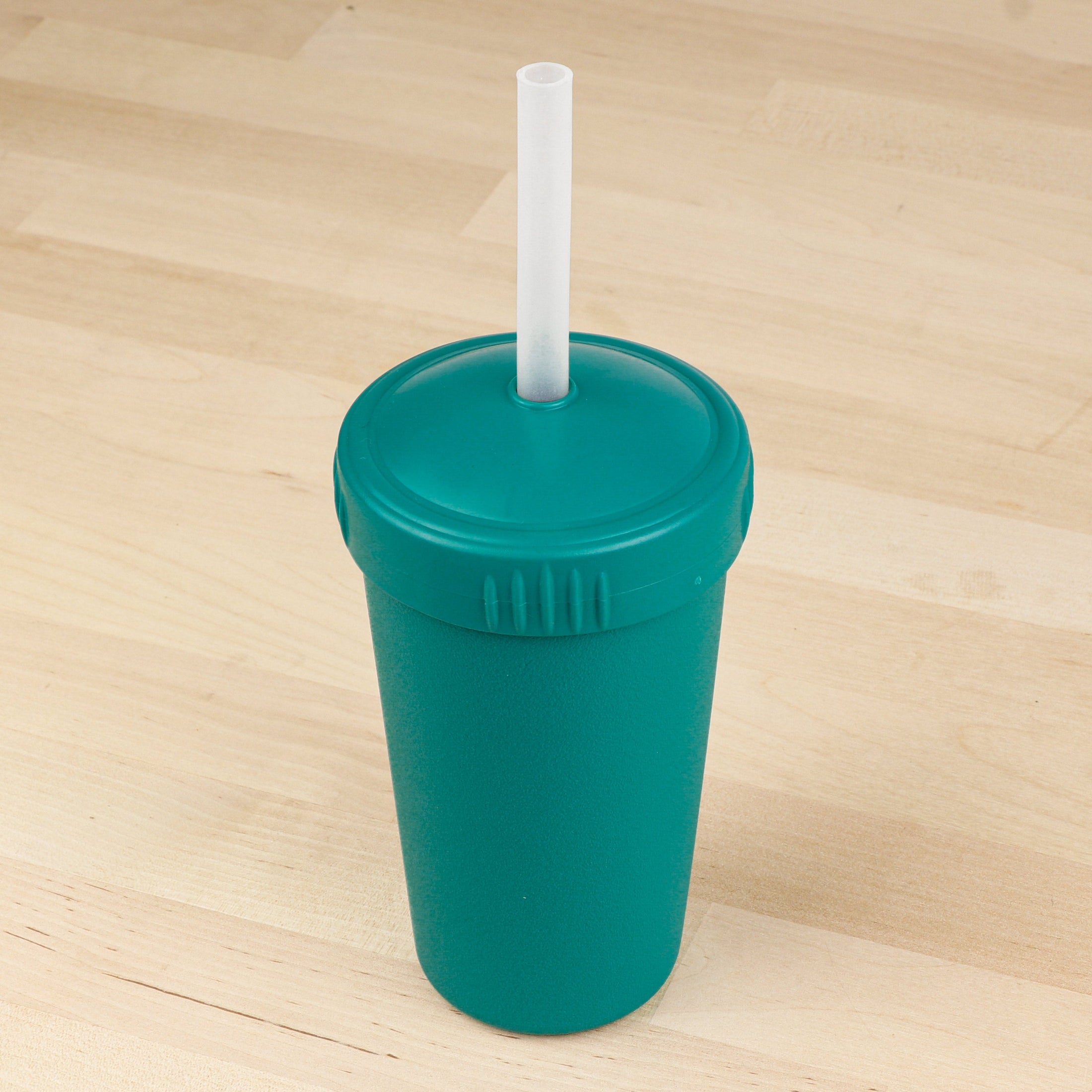 10 oz Straw Cup with No Pull-Out Silicone Straw USA Made from Recycled Materials