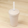 Load image into Gallery viewer, 10 oz Straw Cup with No Pull-Out Silicone Straw USA Made from Recycled Materials

