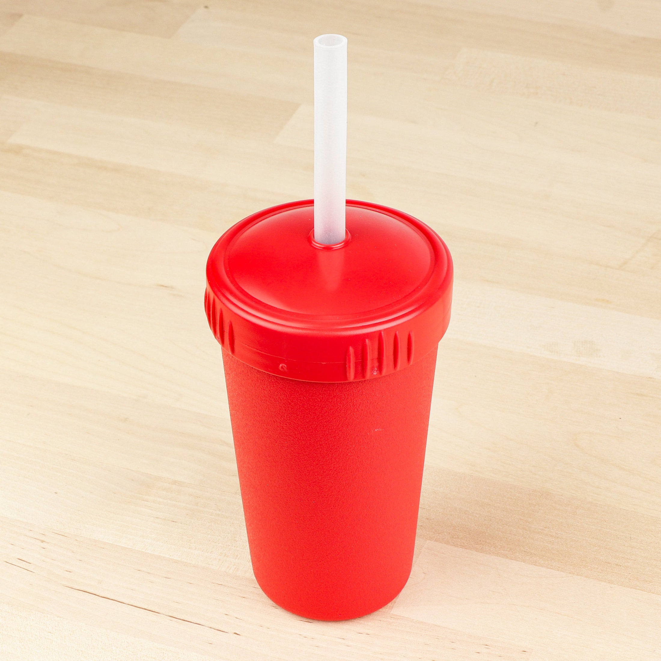 10 oz Straw Cup with No Pull-Out Silicone Straw USA Made from Recycled Materials