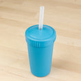 Load image into Gallery viewer, 10 oz Straw Cup with No Pull-Out Silicone Straw USA Made from Recycled Materials
