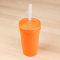 Load image into Gallery viewer, 10 oz Straw Cup with No Pull-Out Silicone Straw USA Made from Recycled Materials
