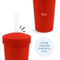 Load image into Gallery viewer, 10 oz Straw Cup Set w/ No-Pull-Out Soft Straw USA Made from Recycled Materials
