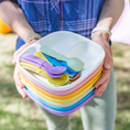 Load image into Gallery viewer, 7" Divided Plate USA Made from Recycled Materials
