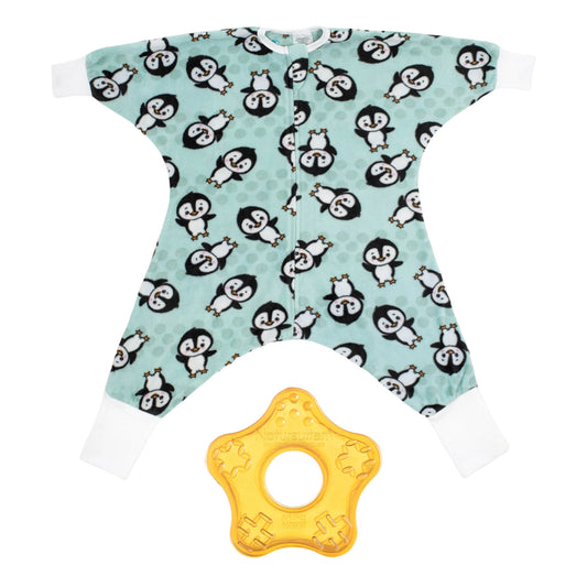 Penguin Party Set - Wearable Blanket & Teether - Toddler (12M - 5T)