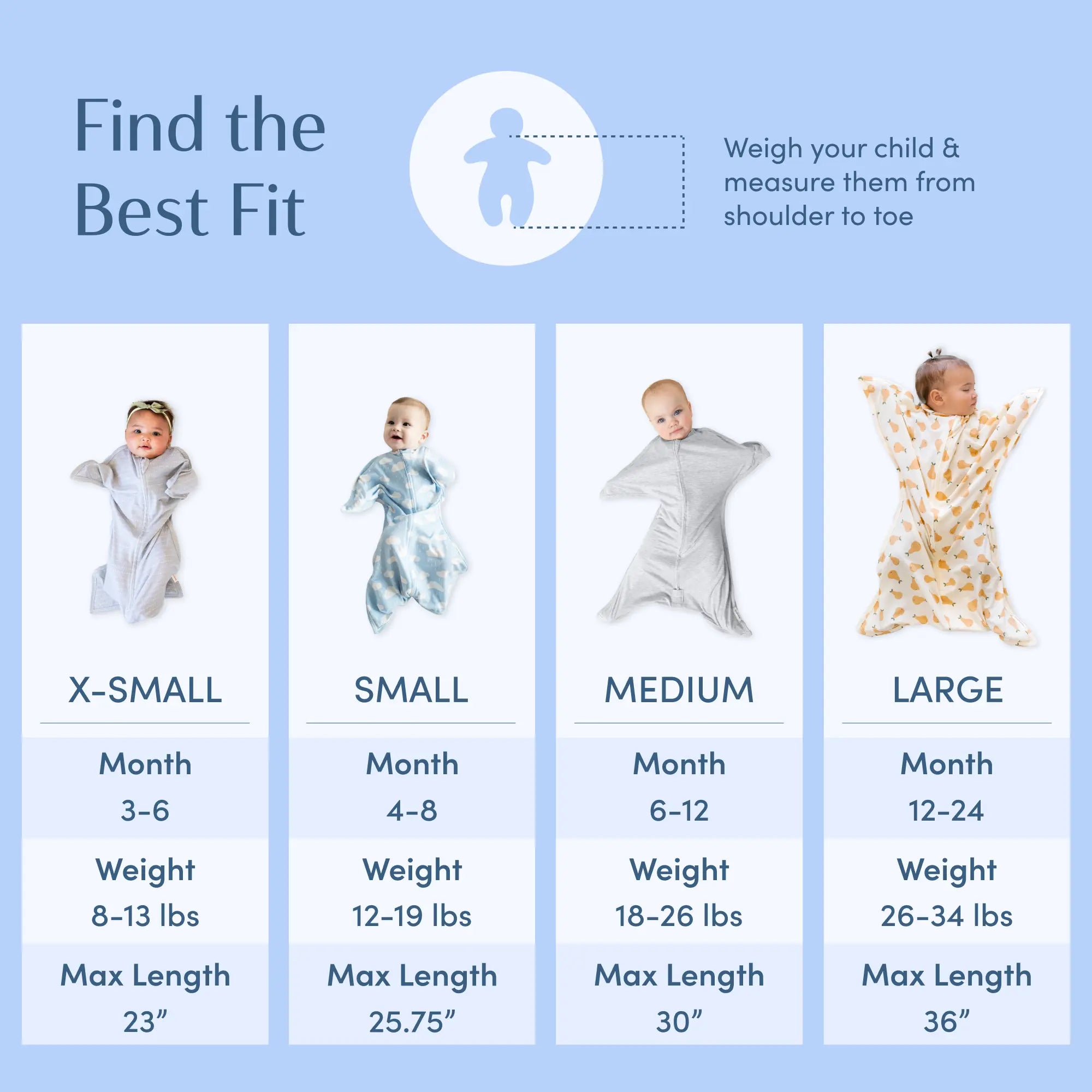 Sleeping Baby EverSoft™ Bamboo Zipadee-Zip Swaddle Transition