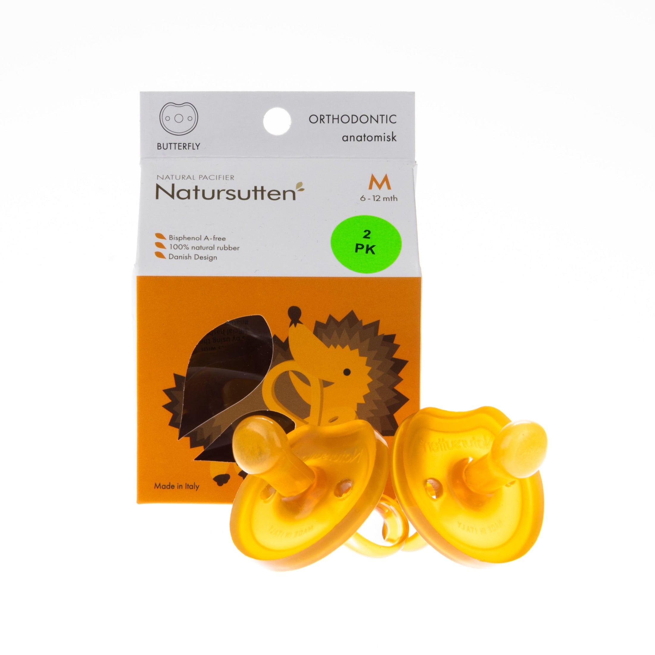 Natursutten Butterfly Shield Pacifier (Set of Two) - Blooming Baby