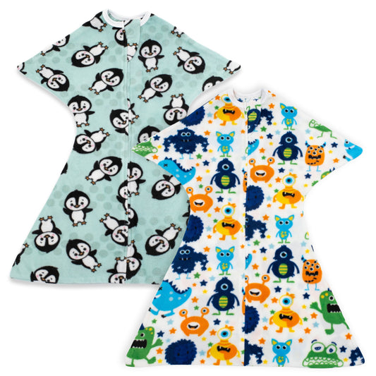 Winter Warmth #2 Zipadee-Zip Swaddle Transition - Fleece - Bundle of 2