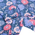 Load image into Gallery viewer, Navy Flower One-Piece Pajama
