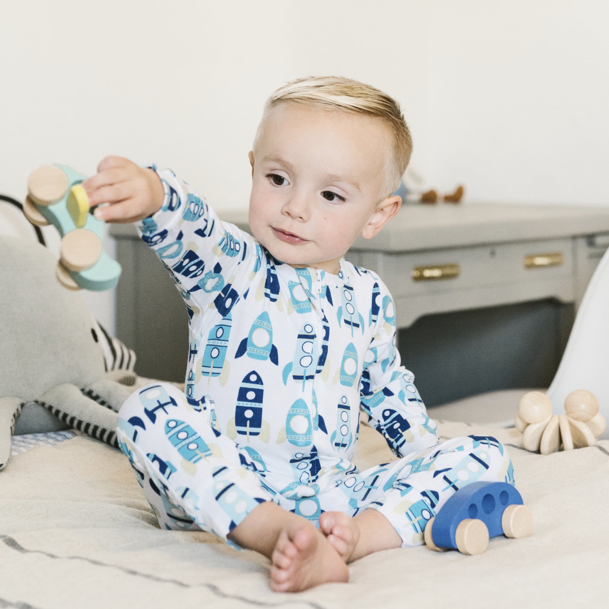 Rocket One-Piece Pajama