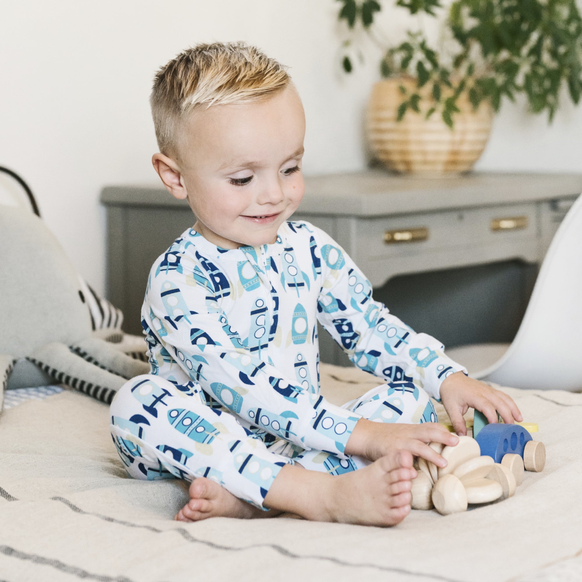 Rocket One-Piece Pajama