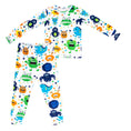 Load image into Gallery viewer, Monster Madness Two-Piece Pajama Set
