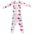 Load image into Gallery viewer, Girl Dino Two-Piece Pajama Set
