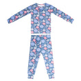 Load image into Gallery viewer, Navy Flower Two-Piece Pajama Set
