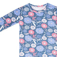 Load image into Gallery viewer, Navy Flower Two-Piece Pajama Set
