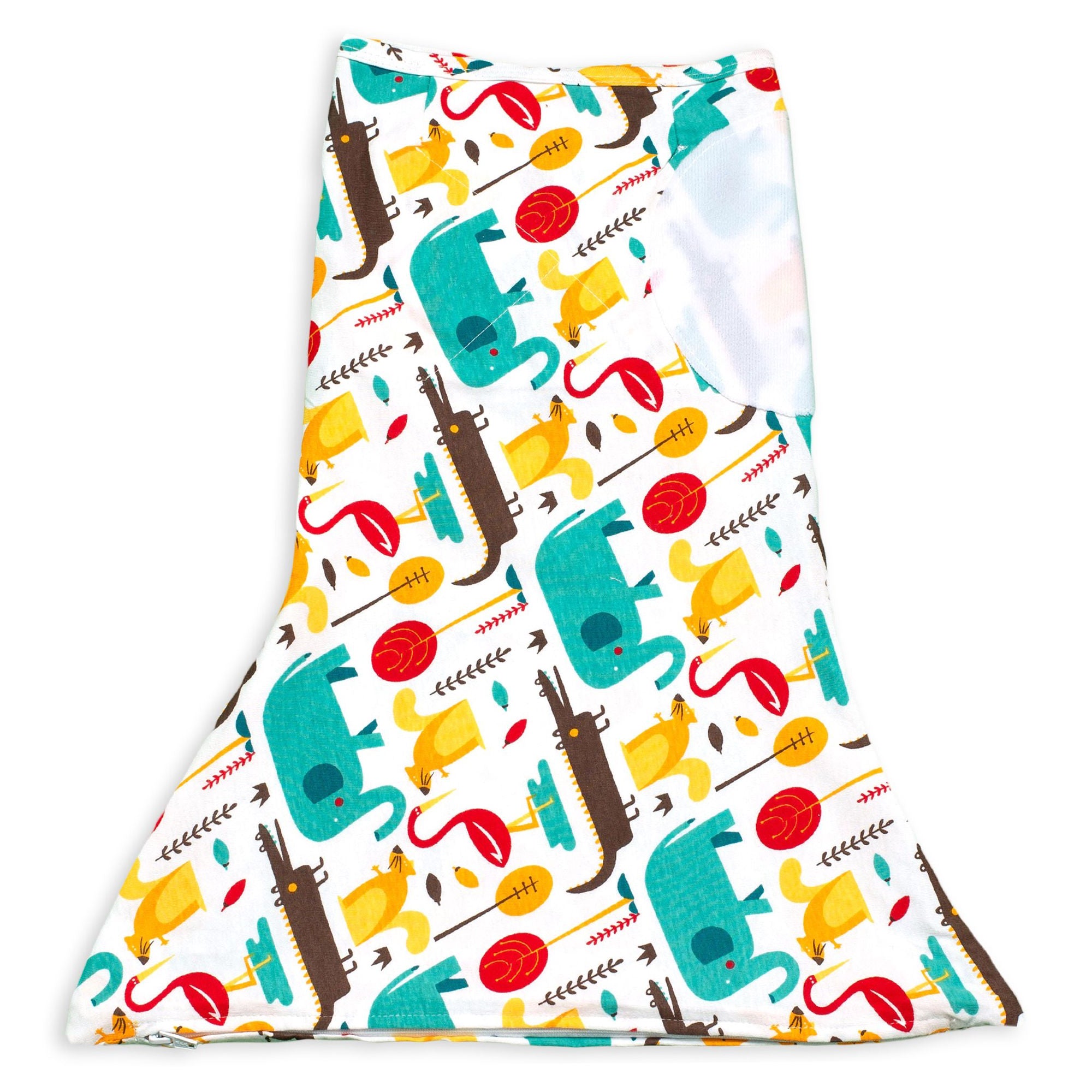 Sleeping Baby Zippy Swaddle safe sleep cotton swaddle Modern Animals