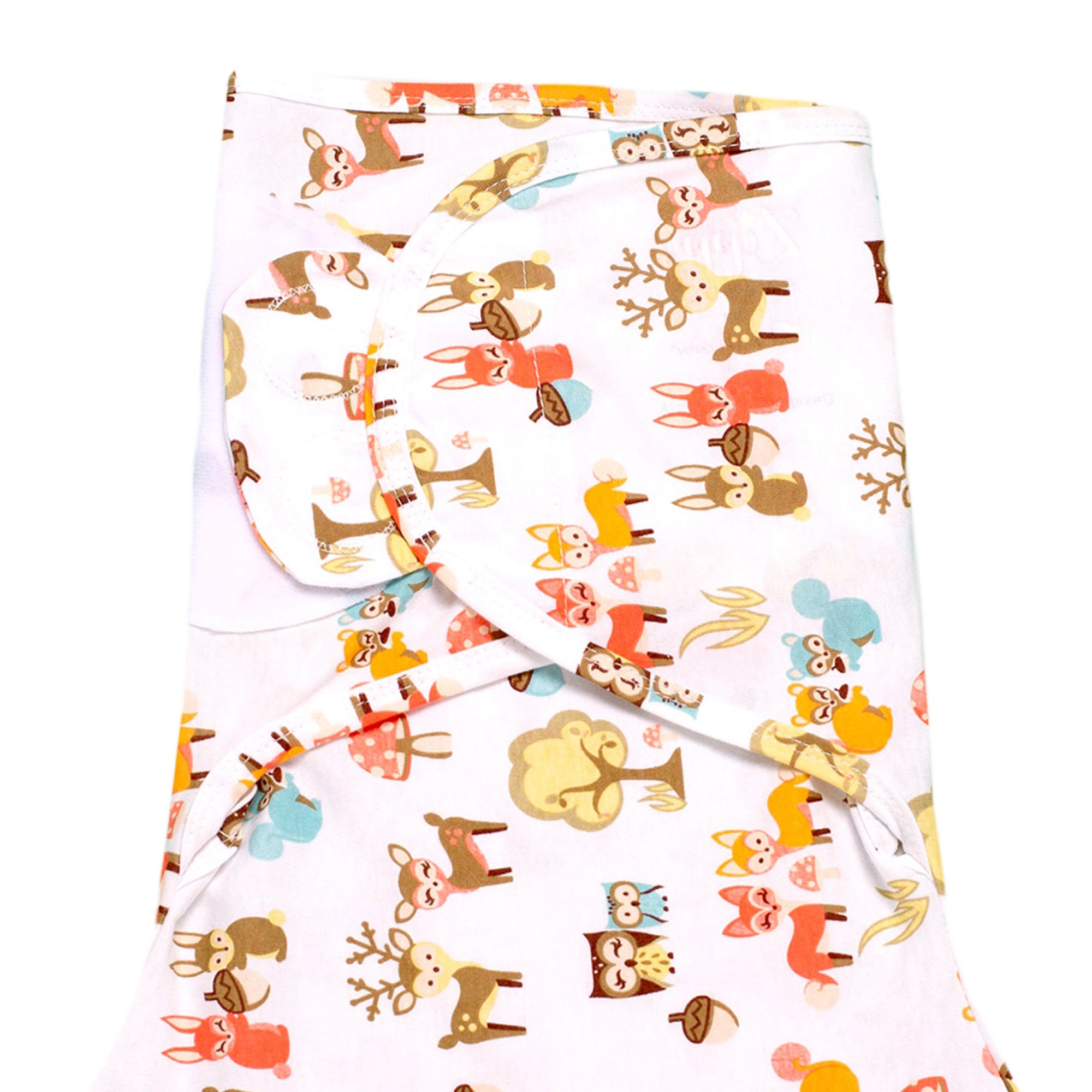Sleeping Baby Zippy Swaddle safe sleep cotton swaddle Woodlands