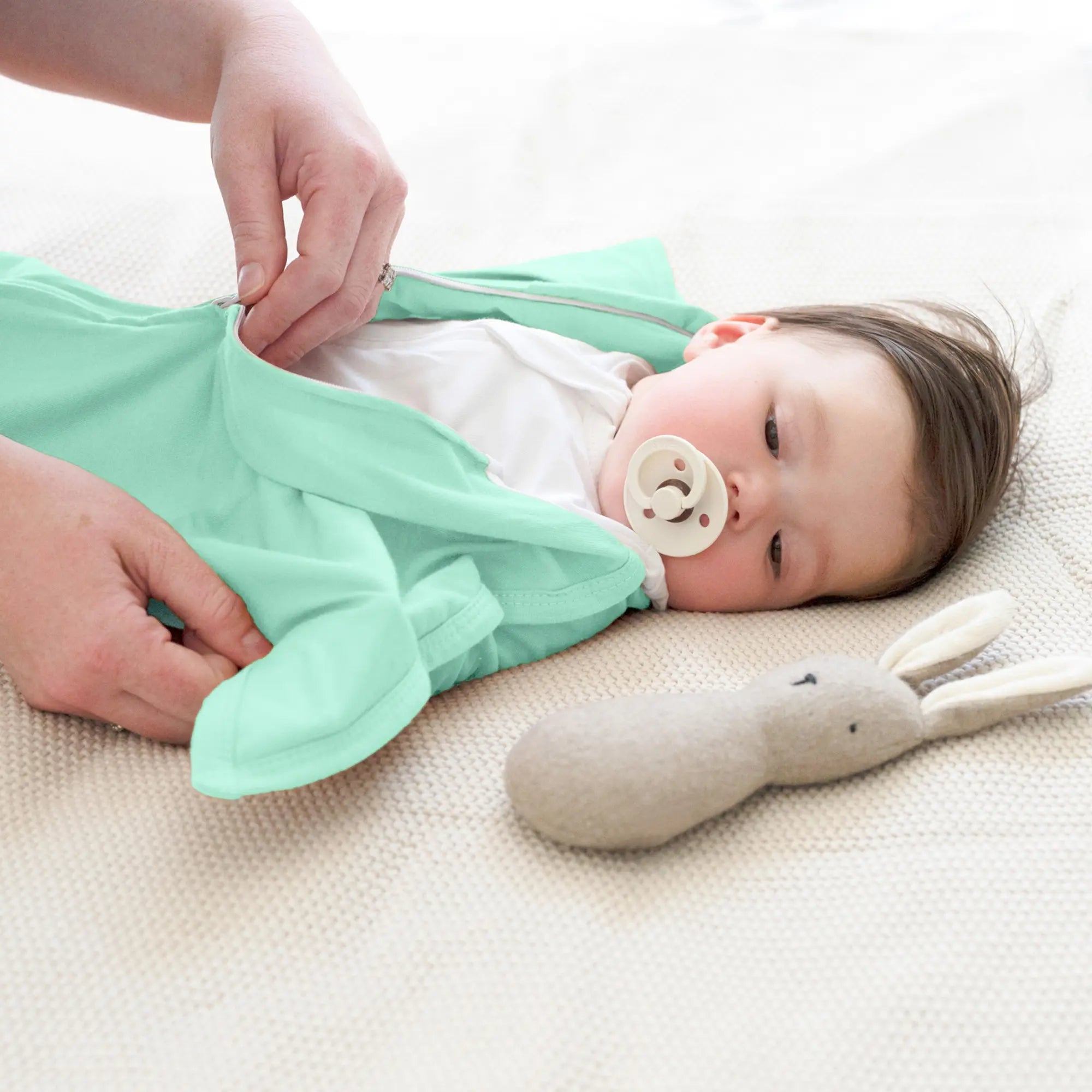 Sleeping Baby Classic Mint Zipadee-Zip Swaddle Transition - Bundle of 2 - Blooming Baby