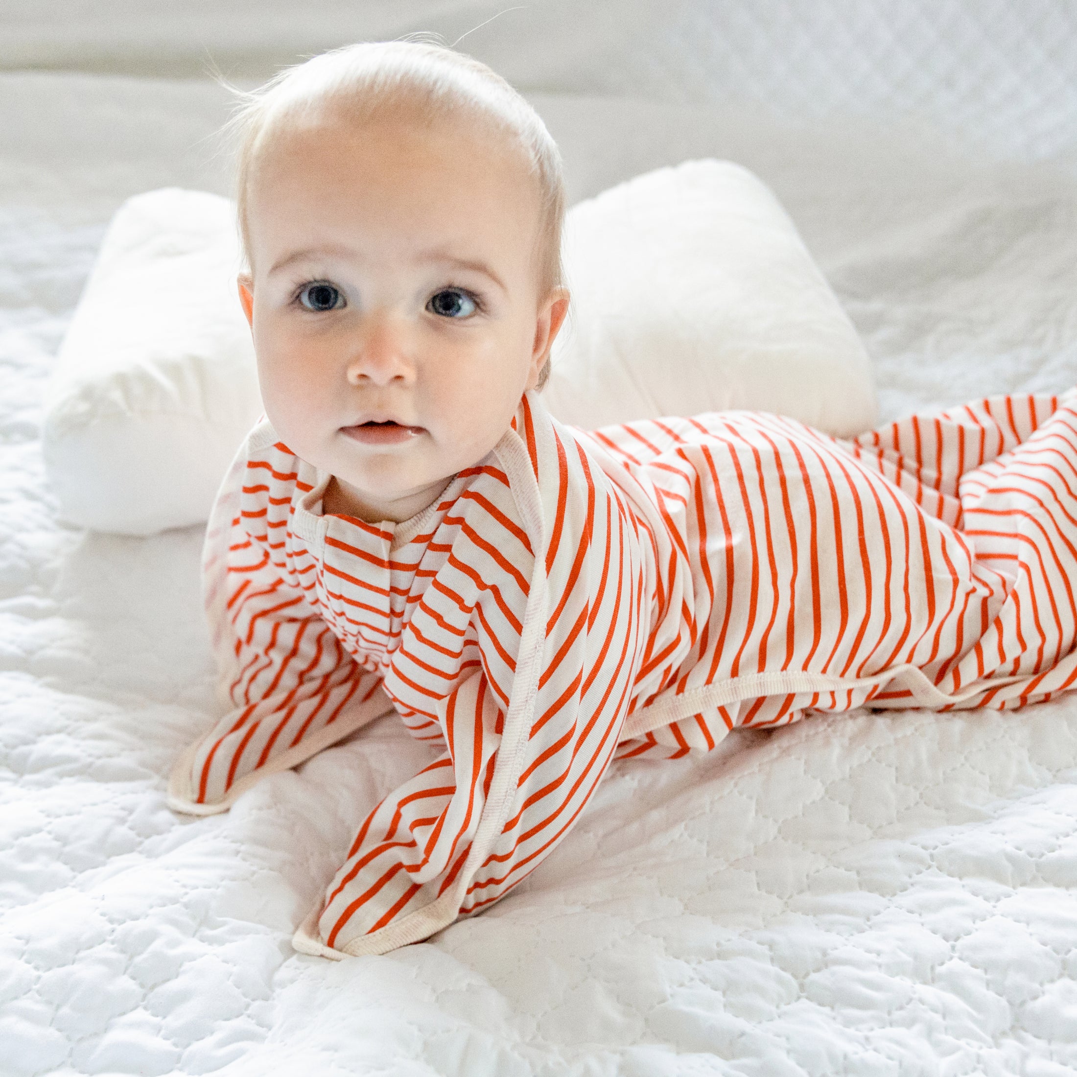 Cream & Red Stripes Zipadee-Zip Swaddle Transition (Sale)
