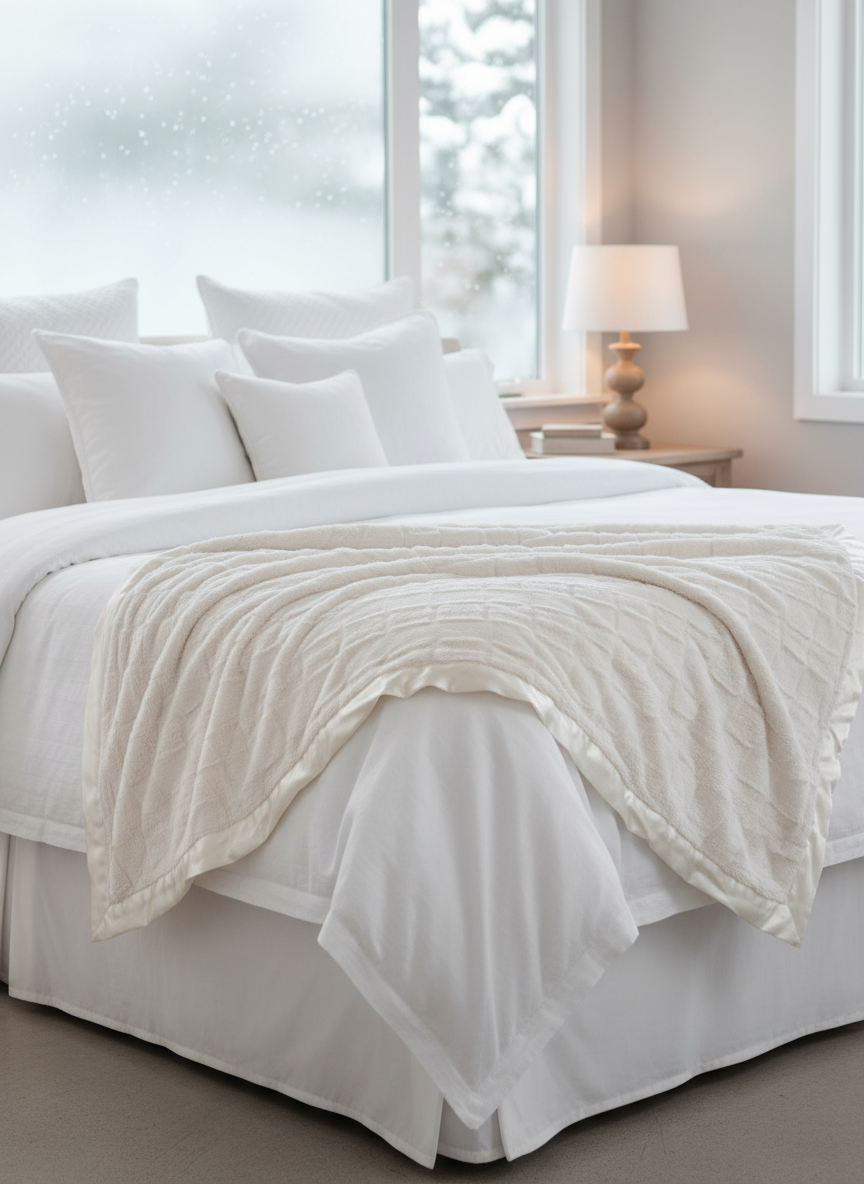 Little Giraffe Luxe™ Winter Waterfall Luxury Home Throw