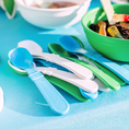 Load image into Gallery viewer, Toddler Utensil Pair USA Made from Recycled Materials
